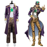 Anime JoJo‘s Bizarre Adventure Stone Ocean Kujo Jotaro Cosplay Disfraz Halloween Carnaval Traje Hombre Per,