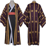 Anime One Piece Trafalgar Law/Trafalgar D Water Law Kimono Robe Cosplay Disfraz