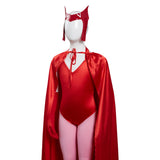 Series de TV WandaVision Scarlet Witch Wanda Maximoff Niños Cosplay Carnaval Halloween Disfraz Fiesta Conjunto Per.
