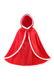 Niño invierno princesa capa con capucha Navidad Fiesta cosplay disfraces Halloween carnaval
