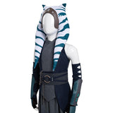 Series de Television Star Wars : The Mandalorian Ahsoka Tano Cosplay Disfraz Niños Halloween Carnaval Traje