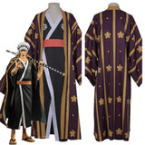 Anime One Piece Trafalgar Law/Trafalgar D Water Law Kimono Robe Cosplay Disfraz