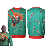 Película The Guardians of the Galaxy 3 Holiday Special Drax Cosplay Disfraz Sudadera Traje Fiesta Halloween Carnaval