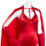 Series de TV WandaVision Scarlet Witch Wanda Maximoff Mono Capa Cosplay Disfraz Halloween Fiesta Conjunto Carnaval Per.