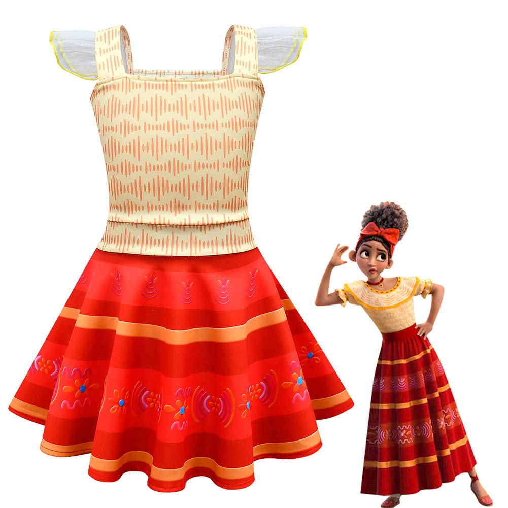 Anime Encanto Dolores Niños Cosplay Vestido Disfraz Falda de Ballet Na –  DisfrazdeDiadeBrujas.es