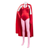 Series de TV WandaVision Scarlet Witch Wanda Maximoff Mono Capa Cosplay Disfraz Halloween Fiesta Conjunto Carnaval Per.