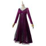 Película Frozen 2 Elsa para Adulto Falda Morado Precioso Cosplay Disfraz Halloween Carnaval Traje