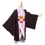 Anime Demon Slayer: Kimetsu no Yaiba Kamado Nezuko Niños Kimono Cosplay Disfraz Halloween Carnaval Traje