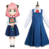 Anime SPY×FAMILY Anya Forger Cosplay Navidad Disfraz Traje Vestido Falda