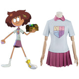 Series de Televisión Amphibia Anne Cosplay Navidad Uniforme Disfraz Falda Vestido Carnaval Traje Per.