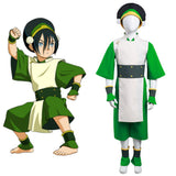 Series de Televisión Avatar: The Last Airbender Toph bengfang Niños Cosplay Disfraz Halloween Carnaval Traje