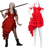 Película The Suicide Squad 2021 Harley Quinn Cosplay Halloween Vestido Roja Fiesta Carnaval Disfraz Per.