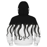 Niños Calamar Sudadera Cosplay Navidad Fiesta 3D Impreso Casual con Cremallera