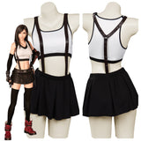 Juego Final Fantasy 7 Tifa Lockhart Cosplay Navidad Disfraz Traje Falda Creación Secundaria-DISFRAZDEDIADEBRUJAS.ES®