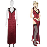 Juego Final Fantasy VII FF7 Remake Scarlett Sensual Cosplay Vestido Falda Disfraz Halloween Carnaval Traje Mujer Per.