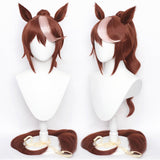 Anime Pretty Derby Tokai Teio Cosplay Peluca Cabello Sintético Resistente al Calor Carnival Halloween Fiesta